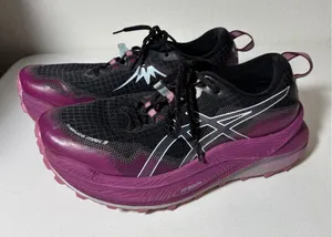 ASICS Women's Size 9.5 Trabuco Max 3 Trail Running Shoes Purple Black Sneakers thumbnail 1