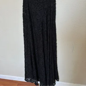 House of CB ‘Seren’ Black Floral Lace Back Maxi Dress NWOT size‎ M regular A-C thumbnail 10