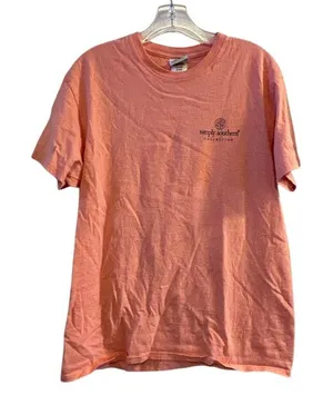 Simply Southern Women's‎ M Pink Short Sleeve T-Shirt Casual Spring Llama thumbnail 1