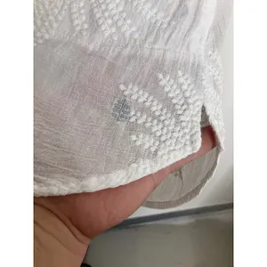 Royal Robbins Button Down Top Womens M White Excellent Embroidered Sleeveless thumbnail 5