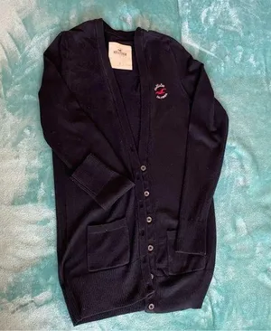 Hollister Women’s Blue Lightweight Cardigan thumbnail 1