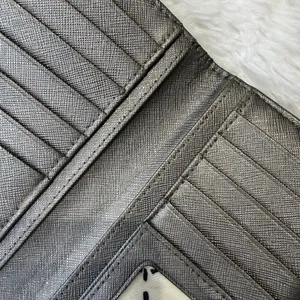 Kate Spade Silver Metallic Bifold Wallet thumbnail 4