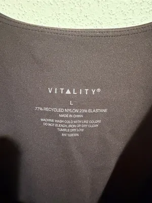 Vitality Cloud Jumpsuit Sleeveless Tank Athletic Active Brown Size Large thumbnail 5
