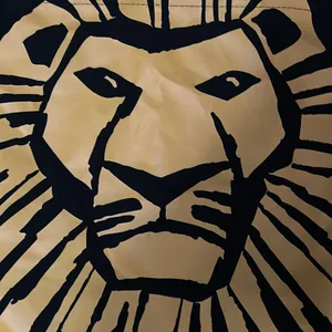 Disney's The Lion King Broadway‎ Musical Shoulder Tote Bag - Black & Yellow thumbnail 2