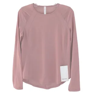 Lululemon Sculpt Long Sleeve Pink Pastel Size 6 UV Protection thumbnail 6