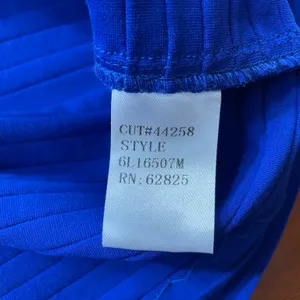 Tadashi Shoji Tobara Pintucked Off Shoulder Ruffle Dress Electric Blue~ XS 🧡🎀 thumbnail 16