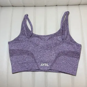 Purple AYBL Sports Bra Size Large Activewear thumbnail 2