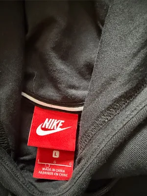 Nike pullover hoodie tonal debossed or embossed Nike swoosh logo Size L thumbnail 5