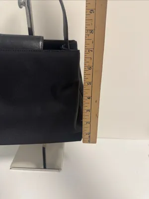Coach Vintage Mercer Shoulder Bag Black Twill Body with Leather Accents thumbnail 9