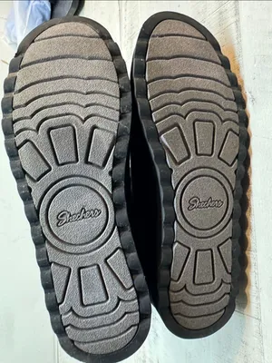 Skechers Black Faux-Suede Ankle Boots with Wrap Strap thumbnail 7