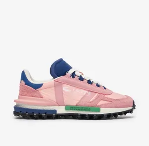 🔼Lacoste Elite Suede Leather Active Athletic Sneakers Pink Retro Vintage 8 thumbnail 2