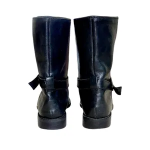 Madewell The Biker Black Leather Slip-On Moto Grunge Biker Ankle Boots Size 7.5 thumbnail 6