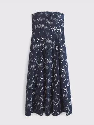 Abercrombie & fitch Mila Strapless Midi Dress thumbnail 4
