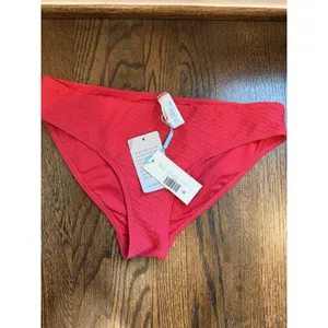 Sea Level Australia Red Honeycomb Textured Bikini Bottoms Size US 8 NEW NWT thumbnail 3