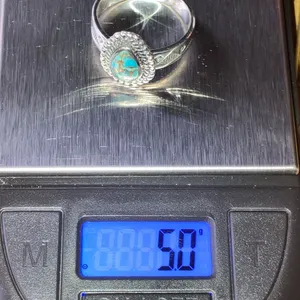 Source Unknown Mojave Turquoise Sterling Silver Southwestern Ring Size 9 thumbnail 9