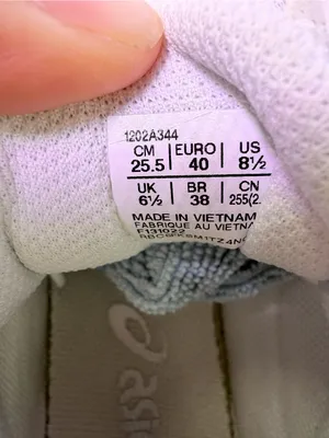 ASICS White Athletic Running Shoe with Gray Logo thumbnail 11