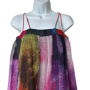NWT Anthropologie Floreat Zora Dress Sz XS off the shoulder Multicolor thumbnail 6