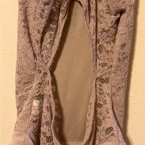 Ambiance Lace Bodysuit in Tan thumbnail 7