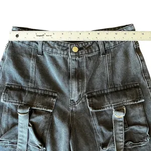 Cider Mid Rise Pocket Wide Leg Cargo Jeans Women’s Size Med thumbnail 9