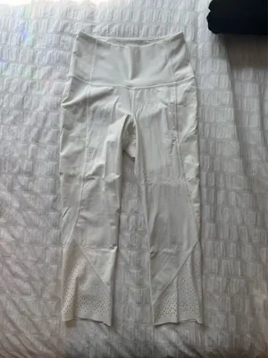 Lululemon Anew Leggings White Cropped thumbnail 1