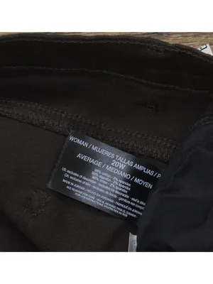NWT Gloria Vanderbilt Amanda Classic Straight Leg Jeans Coffee Roast Brown 20W thumbnail 7