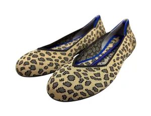 Rothy’s Sz 6.5 The Flat Spotted Animal Print Knit Retired Slip On Flat Shoes thumbnail 1