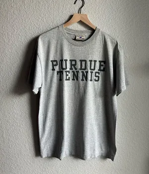 Steve & Barry's Purdue Tennis Gray Basic Warm-up Tee thumbnail 1