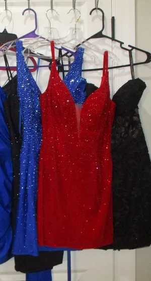 Jonathan Kayne Red Homecoming Dress thumbnail 5