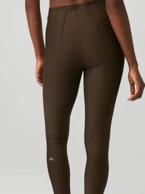 Alo Yoga Brown Airlift High-Waist 7/8 Corset Leggings Size S thumbnail 2
