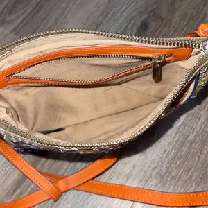 Leather Beaded Handbag Orange thumbnail 15