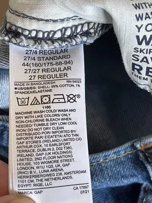 Gap 90s Loose High Rise Women's Blue Denim Jeans Straight Casual Y2K Sz 27 thumbnail 9