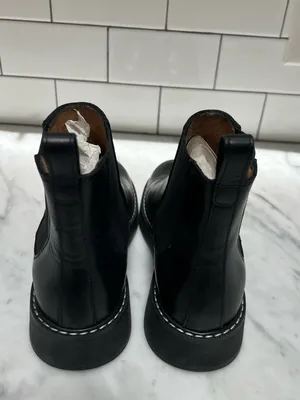 NEW & Other Stories Black Leather Chelsea Boots - Woman’s 6.5 thumbnail 2