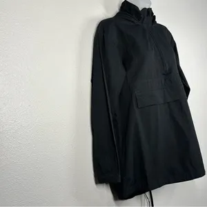 Aerie Offline Black Quarter Zip Anorak Jacket Size Small Petite Utility thumbnail 4