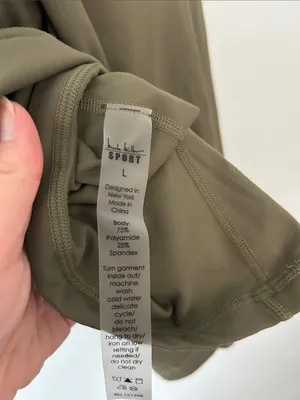 Nicole Miller Sport Olive Green Sporty Tennis Skort Dress with Double Straps thumbnail 3