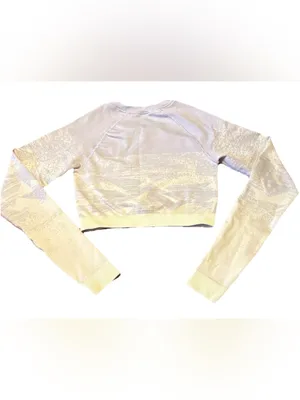 Gymshark Adapt Ombre Seamless Long Sleeve Top in Sage and Light Yellow Sz Small thumbnail 6
