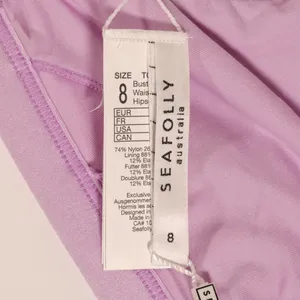 NWT Seafolly X Revolve Shine On Fixed Tri Bikini in Lilac thumbnail 12