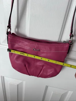 Coach Ashley Pleated Crossbody Swingpack Watermelon Light Blush Handbag thumbnail 10