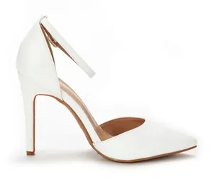 White Pointed Heels Size 9.5 thumbnail 1