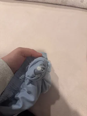 Powder blue lululemon hotty hot shorts thumbnail 3