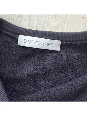 DAYDREAMER Varsity Black Multi Tie-Dye Pullover Sweatshirt size small thumbnail 6