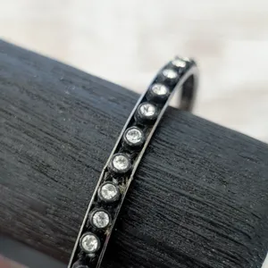 Vintage Bracelet with Clear Gems - 8.25" thumbnail 8