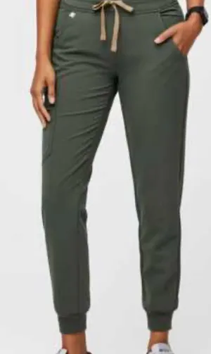 FIGS Zamora Jogger Scrub Pants - Moss Green (Size Medium Petite) thumbnail 1