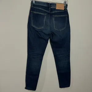 Moussy Vintage‎ Warren Skinny Blue Jeans Raw Hem Size 24 Designer Minimalist thumbnail 8