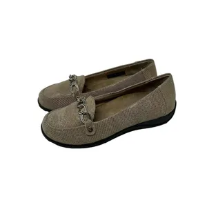 Vionic Alda‎ Leather Loafer Orthotic Shoe Flats in Beige Tan Size US 7 Wide thumbnail 3