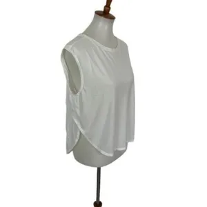 Under Armour Tank Top Medium White Activewear Gym Running Athleisure thumbnail 3