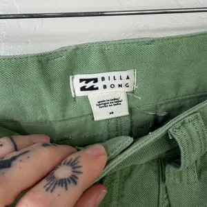 NEW Billabong Green Walk Along Relaxed Cargo Cotton Twill Comfy Pants Size 26 thumbnail 9