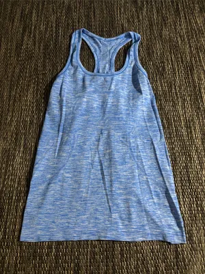 Lululemon Swiftly Tech Racerback Tank Top Silverescent Heathered Lakeside Blue thumbnail 1