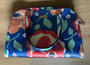 kate spade floral satchel blue thumbnail 1