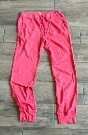 Zara pink lounge pants thumbnail 1