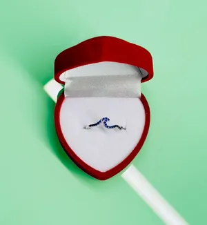 Boutique Sterling Silver wave Ring with sapphires thumbnail 1